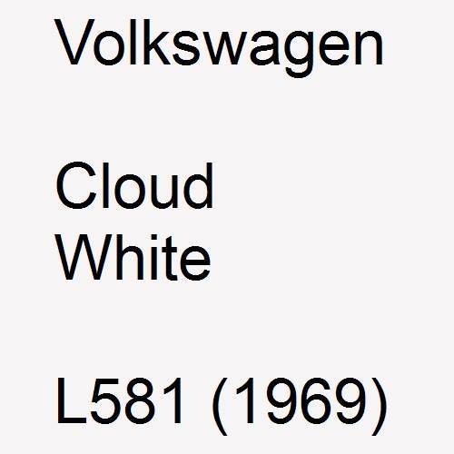 Volkswagen, Cloud White, L581 (1969).